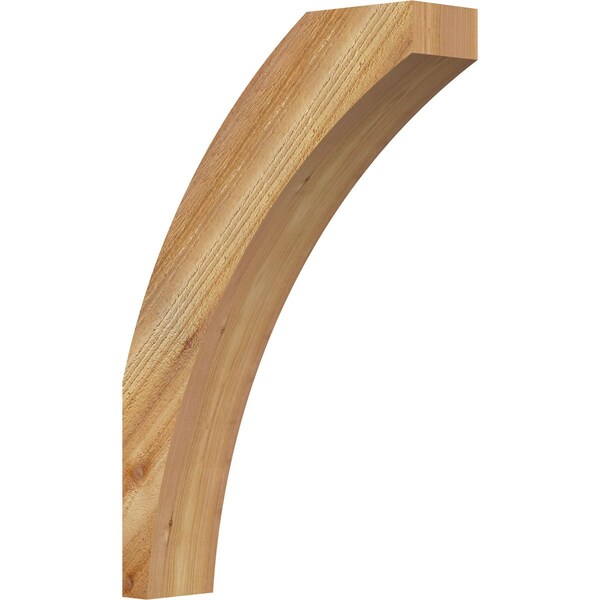 Ekena Millwork 4"W x 16"D x 24"H Thorton Rough Sawn Knee Brace, Western Red Cedar BRC04X16X24THR00RWR - main